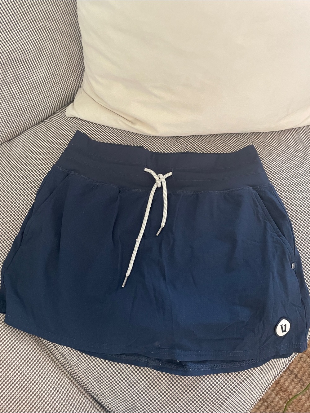 Vuori Navy Blue Athletic Skort